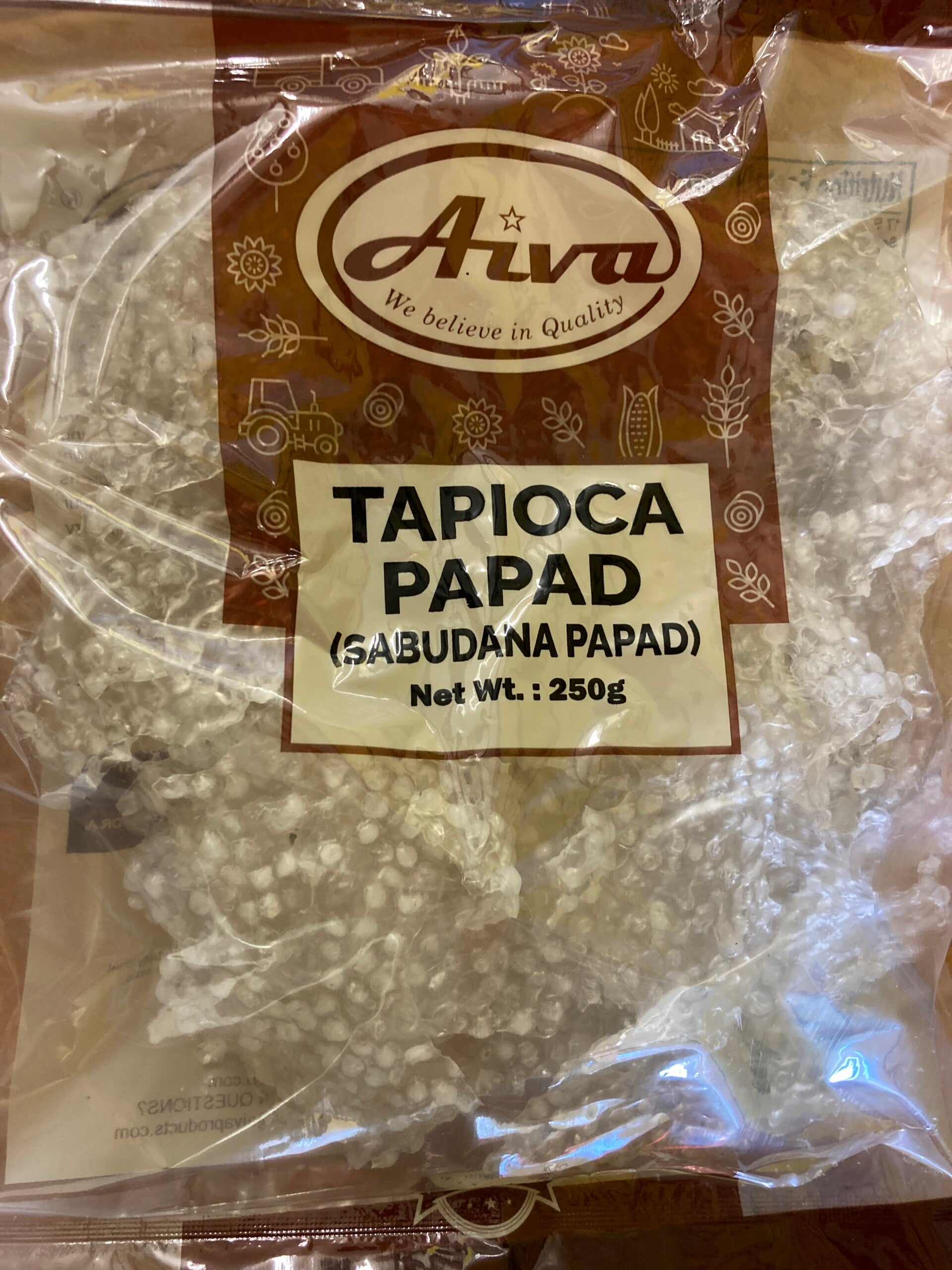 AIVA PATEL FARFAR TAPIOCA PAPAD 250 G