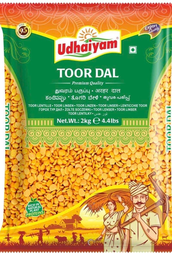 UDHAIYAM TOOR DAL PLAIN 2 KG