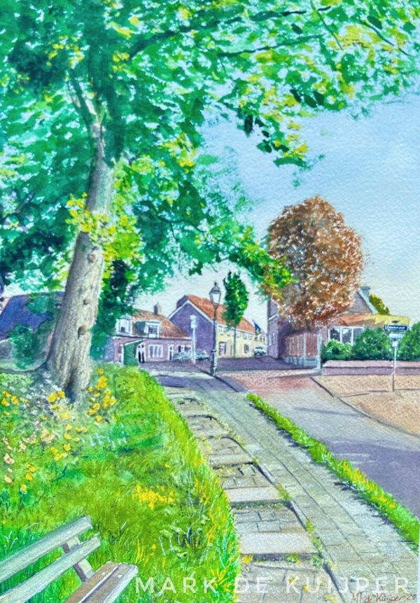 Pad naar het oude dorp