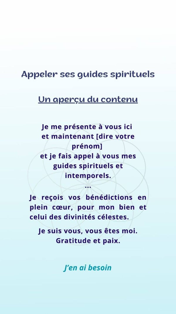 Intention Spirituelles_Appeler ses guides spirituels