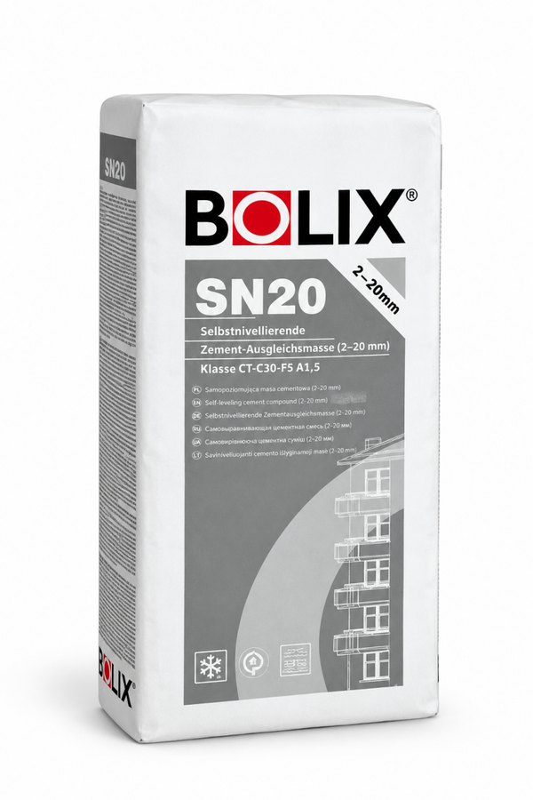 BOLIX SN - 2-20mm - selbstnivellierende / selbstlaufende Ausgleichsmasse -25kg Sack