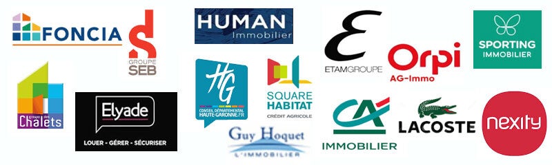 Patrtenaires: FONCIA - GROUPE SEB - ELYADE- HUMAN-ETAM GROUP-GROUPE CHALETS-ORPI-LACOSTE-NEXITY-GUY HOQUET-CA 6IMMOBILIER-SQUARE HABITAT-