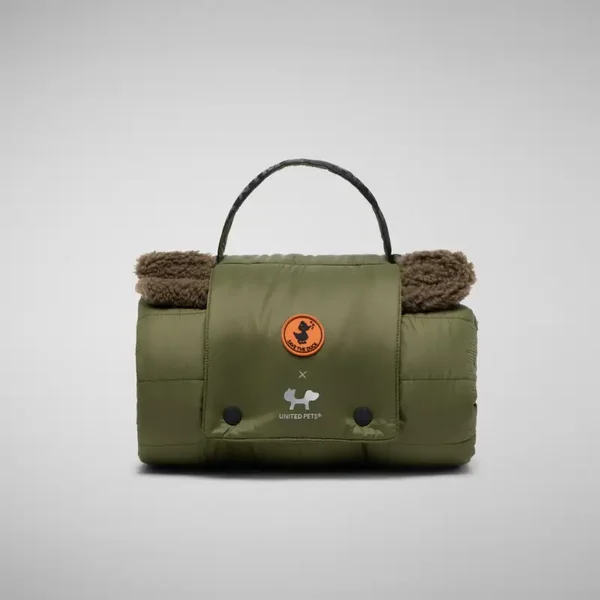 SAVE THE DUCK COVER TEDDY COZY | MUD GREY AND OLIVE