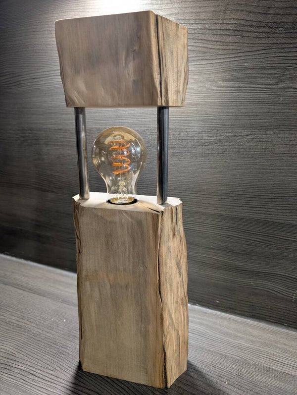 Echtholzlampe / personalisierbar