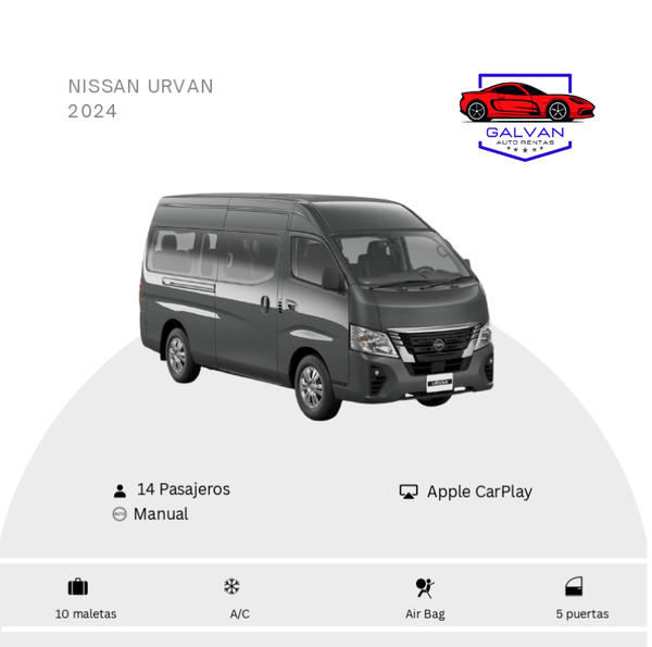Nissan Urvan 2024 14 pasajeros