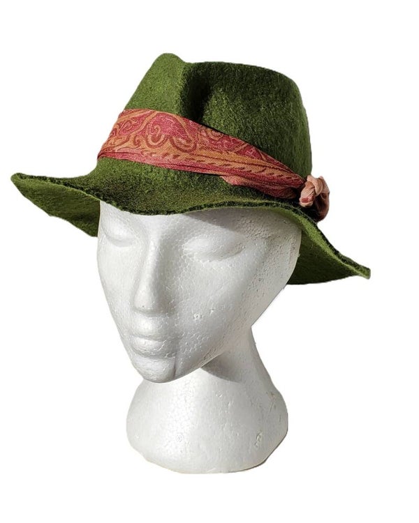 Chapeau Fedora, vert