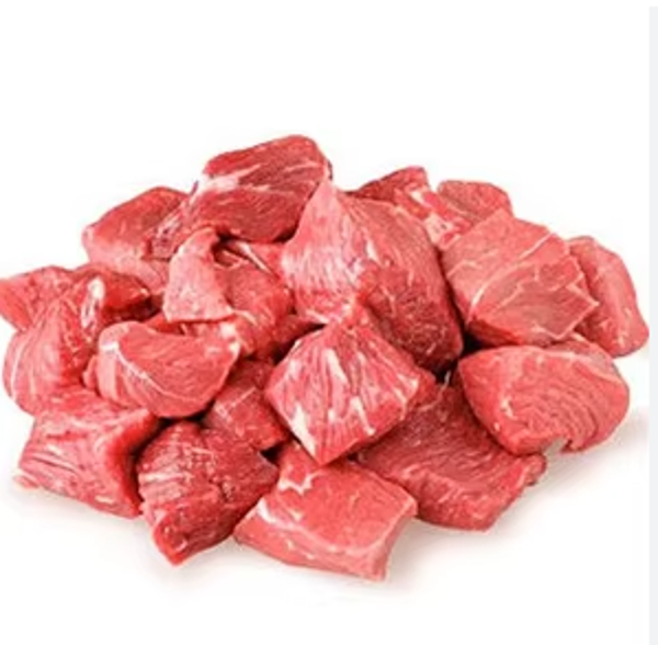 Avant désossé boeuff en cubes congelé 1Kg