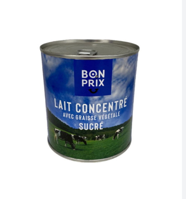 Lait concentre avec graisse végétale sucré 397g bon prix