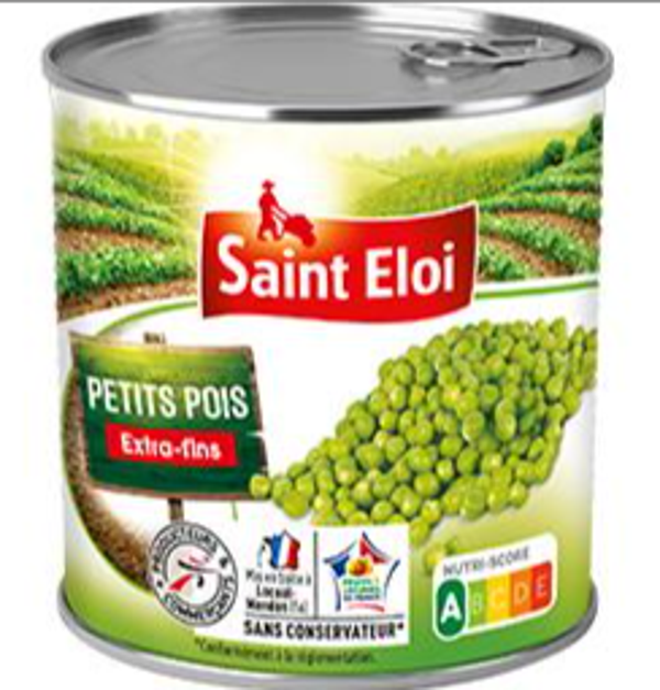 Petits pois extra-fins Saint Eloi