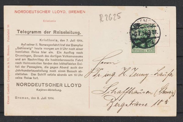 NORDDEUTSCHER LLOYD, BREMEN  8.7.14   (s24032)