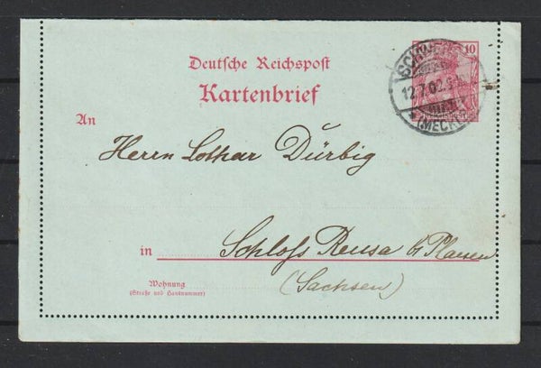 Kartenbrief K 10 b  SCHWERIN 12.7.02   (s26052)