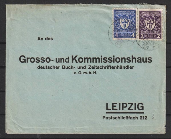 MiNr. 200, 202 Brief LEIPZIG 17.10.22  (s24088)