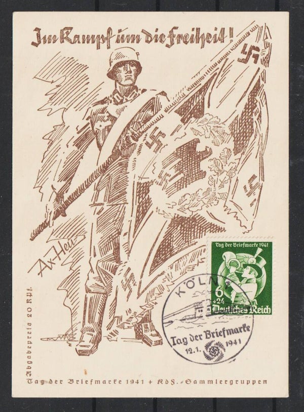Propaganda Karte "Im Kampf um die Freiheit" MiNr. 762  (as62)