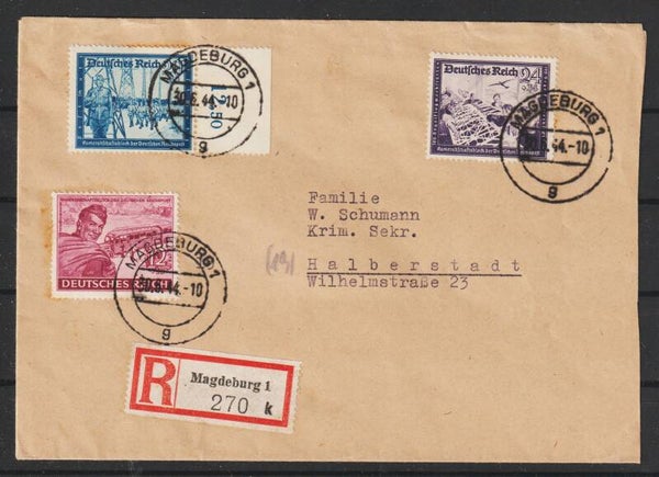 R-Brief  MAGDEBURG  30.6.44 nach Halberstadt    (aspk)