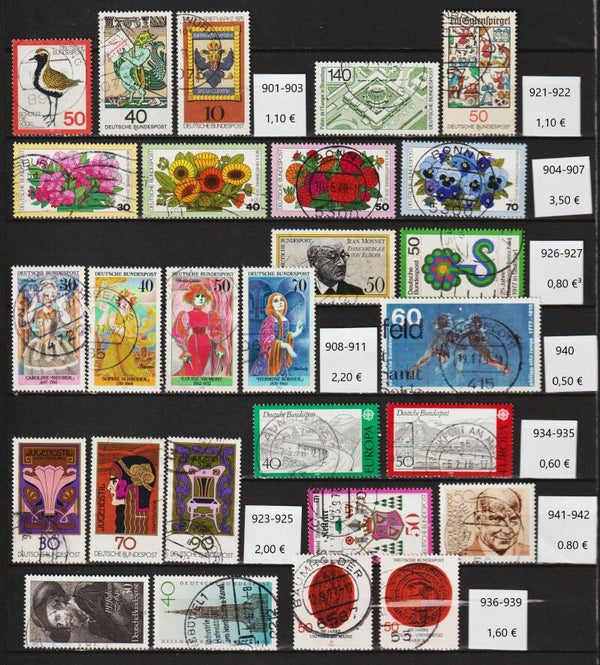 Lot aus MiNr. 901-942 gestempelt  (0131)