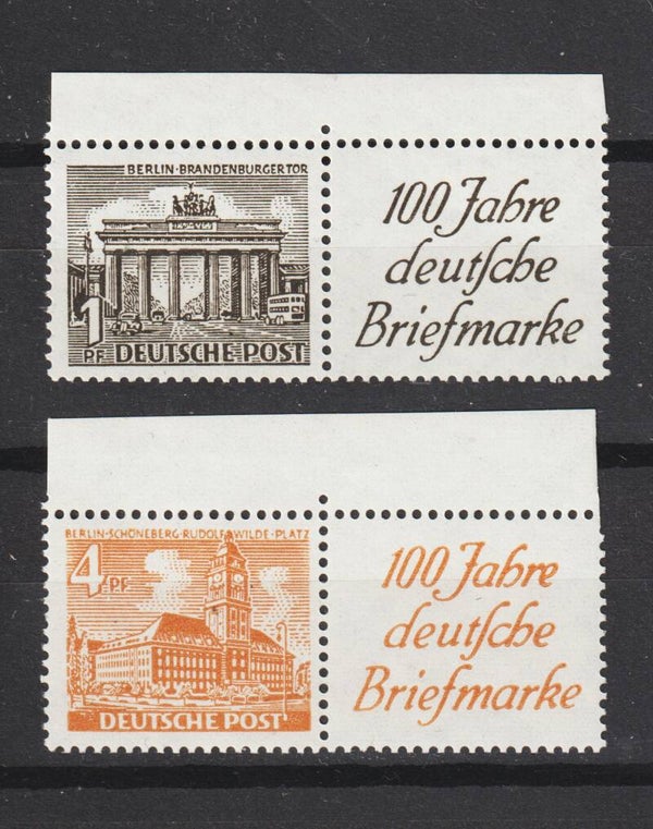 Berlin Zusammendruck W 3, W 7 postfrisch **  (0132)