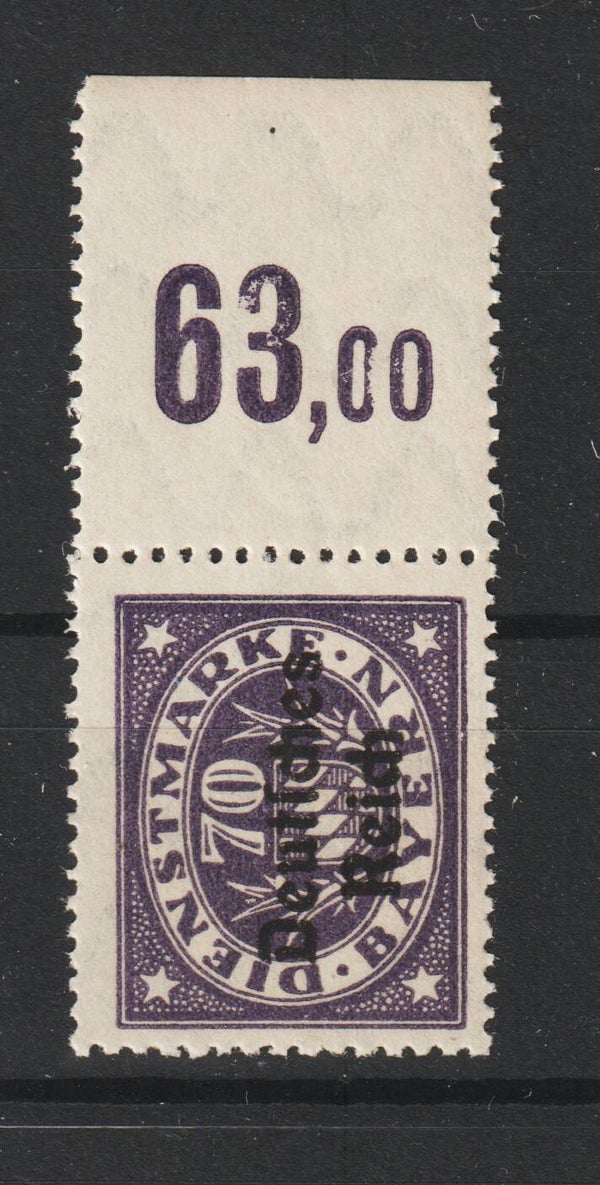 MiNr. D 42 Oberrand potfrisch **  (0158)