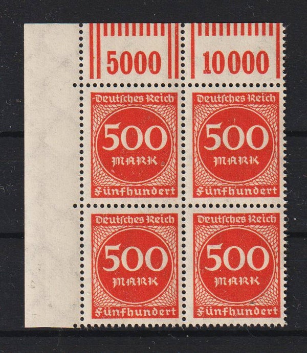 MiNr. 270 postfrische ** Oberrand Bogenecke (0238)