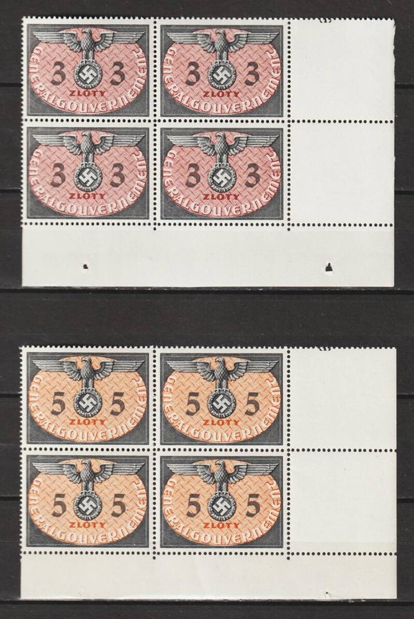 Generalgouvernement MiNr. D 14 + 15 ** Bogenecken (0239)