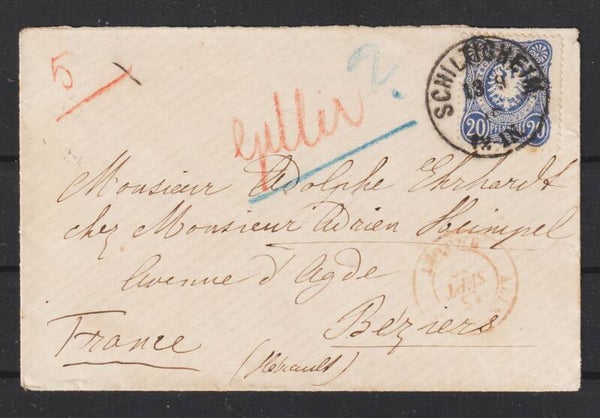 MiNr. 34 auf Klein Brief SCHILTIGHEIM 13.9.78  (0249)