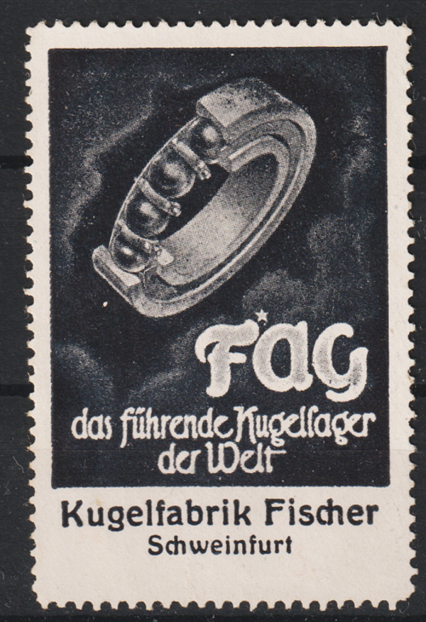 Vignette, Reklamemarke "FAG Kugelschreiberfabrik Fischer"    (0270)