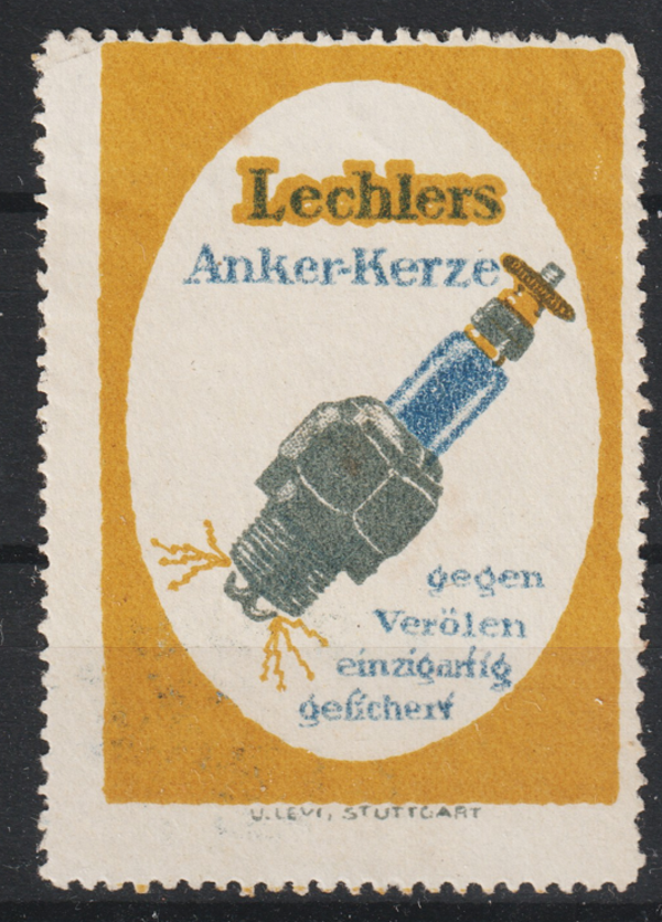 Vignette, Reklamemarke "Lechlers Anker-Kerze"    (0270)