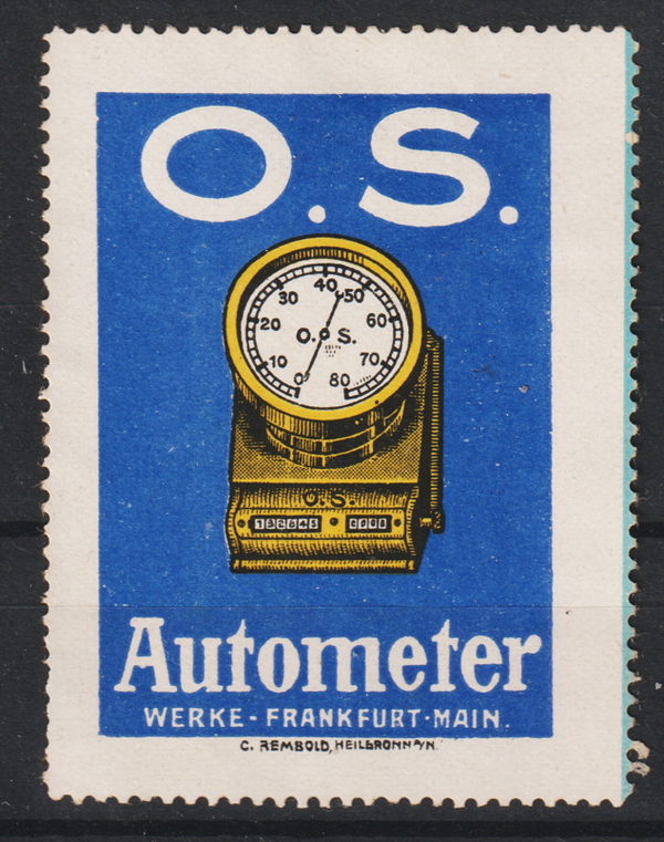 Vignette, Reklamemarke "OS Autometer Werke"    (0270)