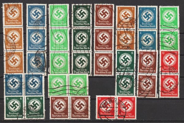 Lot 3. Reich Dienstmarken  (0290)