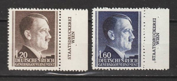 Generalgouvernement MiNr. 87-88 postfrisch ** Druckerzeichen (0293)
