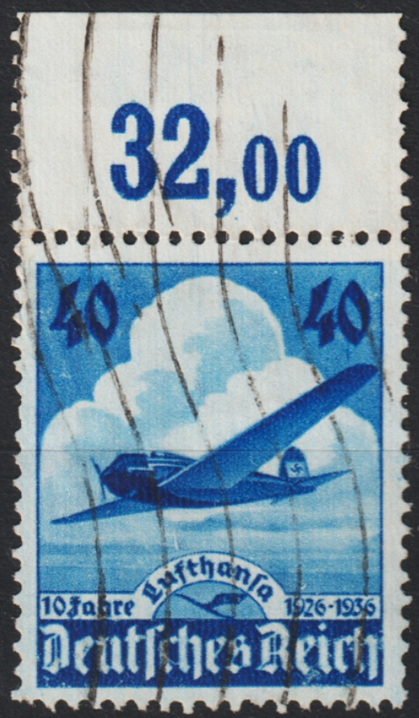 MiNr. 603 Oberrand gestempelt  (0294)