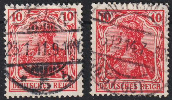 MiNr. 86 Ia/b gestempelt, geprüft  (0315)