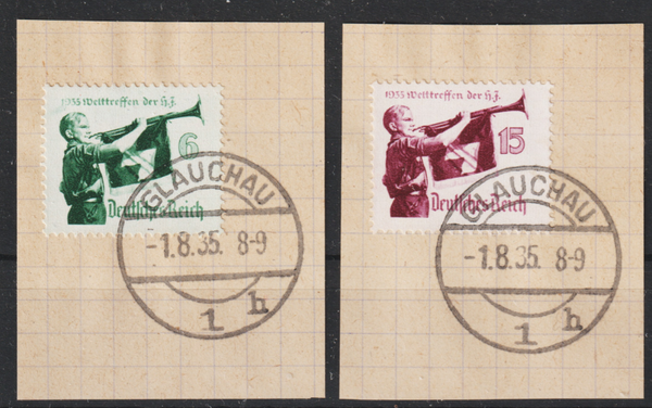 MiNr. 584, 585 Briefstück   (0343)
