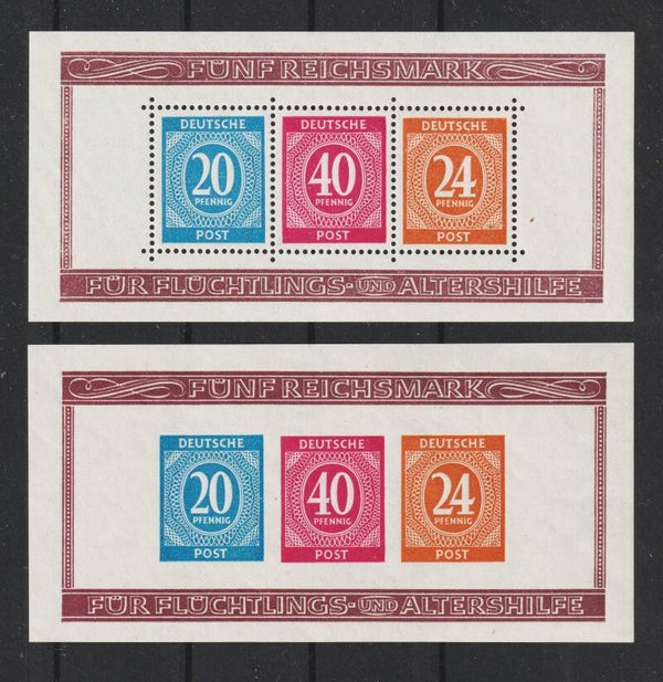 Alliierte Besetzung Block 12 A / B postfrisch ** geprüft   (0362)
