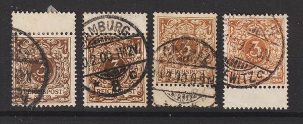 MiNr. 45 gestempelt mit Zwischenstegfeld (0372)