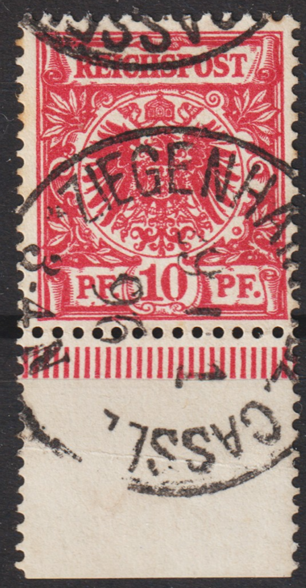 MiNr. 47 Unterrand gestempelt  (0372)