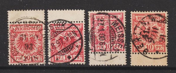 MiNr. 47 gestempelt mit Zwischenstegfeld (0372)