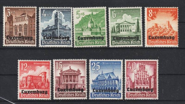 Deutsche Besetzung Luxemburg MiNr. 33-41 postfrisch ** (0385)