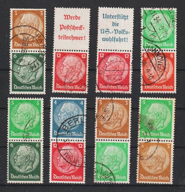 MiNr. S 119, 127, 129, 151, 155, 163, 187, 195 gestempelt   (0393)