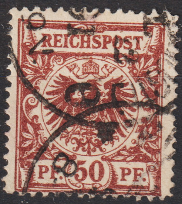 MiNr. 50 D d gestempelt, geprüft  (0398)
