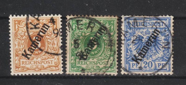 Kamerun MiNr. 1, 2, 4, 6-10, 21, 22 gestempelt  (0435)