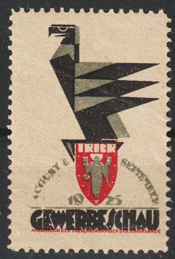 Vignette, Reklamemarke "Deutsche Gewerbeschau 1925 Trier"  (0447)