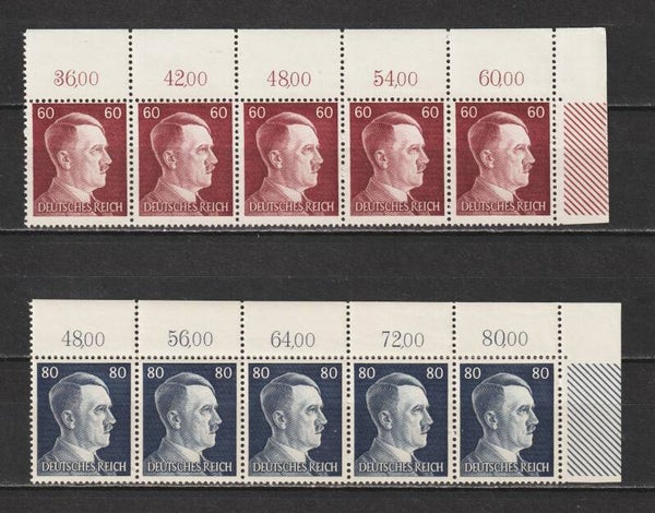 MiNr. 797, 798 Oberrand postfrisch ** (0459)