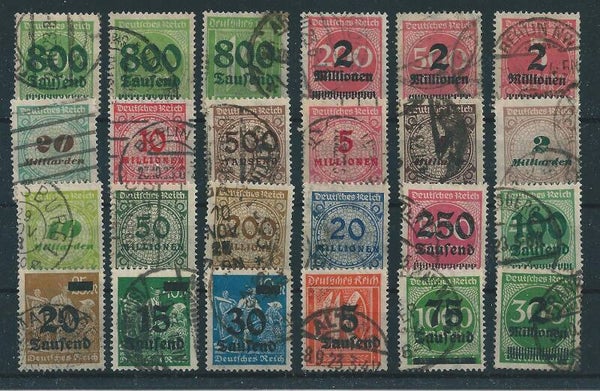 Lot Deutsches Reich aus MiNr 277-329 gestempelt (0485)