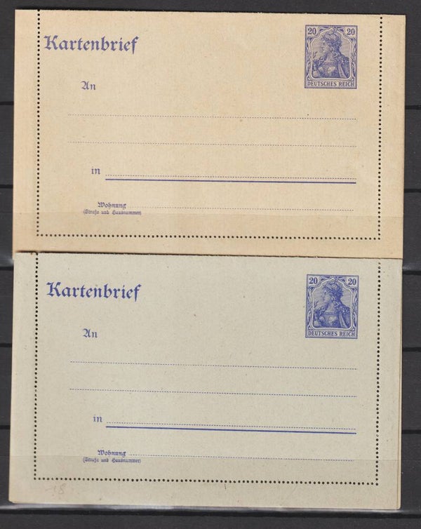 Kartenbrief  K 18 a/b   (0544)