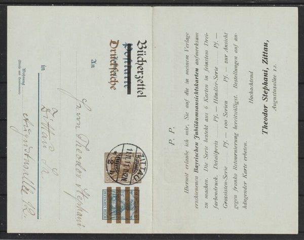 Ganzsache PZD 4 Bücherzettel  JOHNSDORF - ZITTAU (0556)