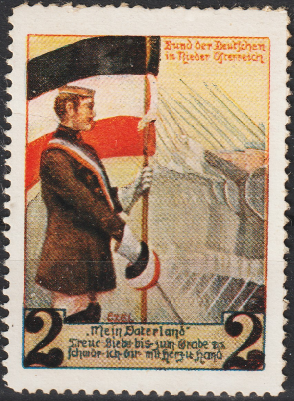 Vignette, Reklamemarke "Bund der Deutschen in Nieder-Österreich"   (0560)