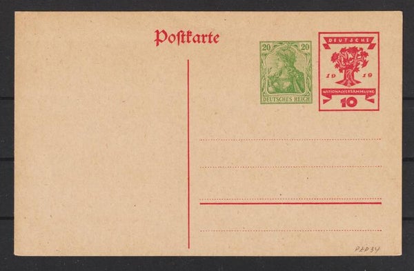 Ganzsachen Karte PZP 34 (0566)