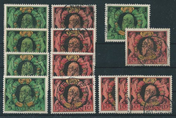 Bayern MiNr. 92-93 gestempelt  (0458)