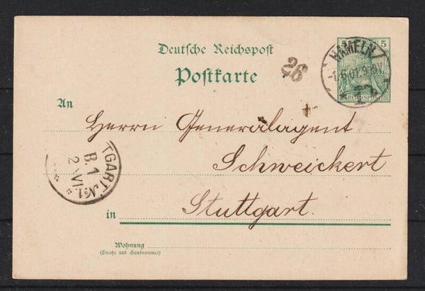 Ganzsachen Postkarte P 50 II  HAMELN (0581)