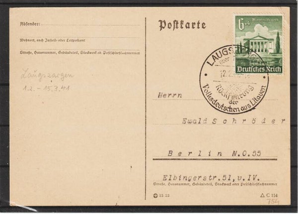 MiNr. 754 Sonderstempel: LAUGSZARGEN  (0645)